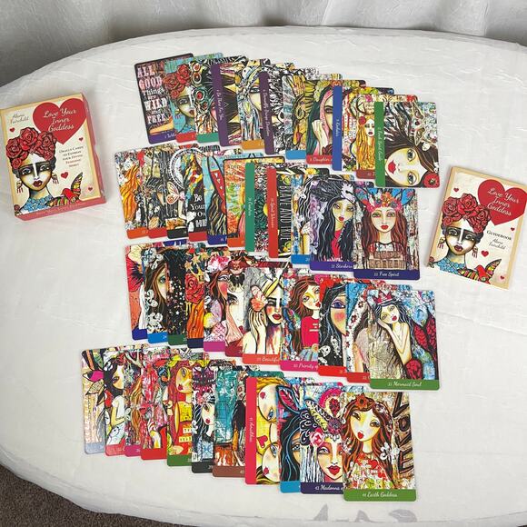 💋 Alana Fairchild Love Your Inner Goddess Oracle Card Deck & Guidebook Box Set - Picture 3 of 16